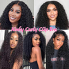 8 Pieces Virgin Curly Clip in Hair Extensions for Black Women 10A Brazilian 16 Inch Natural Black 3C 4A Kinky Curly Clip ins Human Hair Extensions Fashion Hairstyle