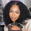 ISWEET Short Deep Wave Wear and Go Glueless Wigs Human Hair 14 Inch Pre Cut 210% Density 4x4 HD Lace Front Wigs Pre Plucked For Black Women (Natural Black 1B)