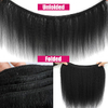 កញ្ចប់សក់ត្រង់ Kinky Yaki YAKI ត្រង់ 100% ផ្នែកបន្ថែមសក់ព្រហ្មចារីសក់របស់ប្រេស៊ីលដែលមិនដំណើរការពណ៌ខ្មៅធម្មជាតិសម្រាប់ស្ត្រីស្បែកខ្មៅ (20, 22, 24 អ៊ីញ 24 អ៊ីញ 24 អ៊ីញ 24 អ៊ីញ 24)