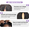 ترقية V جزء شعر مستعار بشعر بشري 20 بوصة Afro Curly 180 ٪ كثافة نصف شعر مستعار قابلة للتعديل