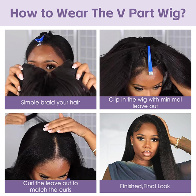 ترقية V جزء شعر مستعار بشعر بشري 20 بوصة Afro Curly 180 ٪ كثافة نصف شعر مستعار قابلة للتعديل