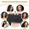 Afro Twist Human Hair 16 Inch Afro Kinkys Bulk Human Hair 40g/Bundle Natural Black Human BraidingHair for Loc Extensions Marley Twist Brainding Hair (16inch,Pack of 2)