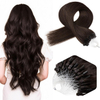 Micro Ring Hair Extensions Human Hair 20 Inch Dark Brown Color Micro Link Pre Bonded 50g/50s Straight Remy Human Hair