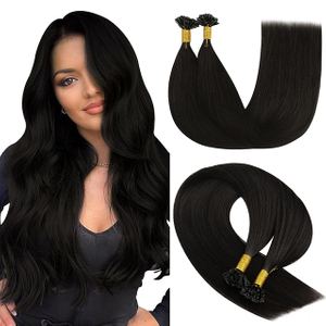 U Tip Hair Extensions Real Human Hair 50g/50s Dark Brown Color #2 Utip Fusion Remy Hair Extensions Soft Straight For Women Girls