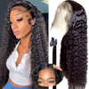 26 Inch 4x4 Lace Glueless Deep Wave Curly Wig – Wear & Go Pre‑Plucked Pre‑Cut 180% Density Human Hair Wig for Black Women
