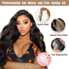 13x4 Glueless Wigs Human Hair Pre Plucked Pre Cut with Baby Hair, 210% Density 12A Brazilian Body Wave Lace Front Wigs 26" Human Hair, Natural Hairline HD Transparent Wear and Go Wigs for Black Women