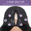 ترقية V جزء شعر مستعار بشعر بشري 20 بوصة Afro Curly 180 ٪ كثافة نصف شعر مستعار قابلة للتعديل