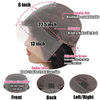 13x6 Body Wave Lace Front Wigs 180% Density Brazilian Virgin Human Hair HD Lace Natural Black For Women