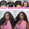 26 Inch 4x4 Lace Glueless Deep Wave Curly Wig – Wear & Go Pre‑Plucked Pre‑Cut 180% Density Human Hair Wig for Black Women