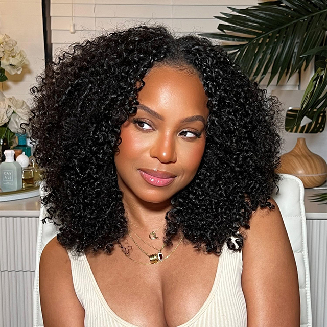 Αναβάθμιση V Part Wig Ανθρώπινα μαλλιά 20 ιντσών Afro Curly 180% πυκνότητα μισή περούκα ρυθμιζόμενο κορδόνι Easy Clip-In Εγκατάσταση Φυσικά χρώματα
