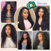 12A Brazilian Deep Wave Human Hair Bundles - 22 Inch 1-Bundles Natural Black | Real Unprocessed Raw 100% Virgin Human Hair Extensions for Black Women, Double Drawn Curly Wet & Wavy Texture