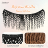 12A Brazilian Deep Wave Human Hair Bundles - 22 Inch 1-Bundles Natural Black | Real Unprocessed Raw 100% Virgin Human Hair Extensions for Black Women, Double Drawn Curly Wet & Wavy Texture