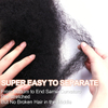ISWEET Afro Kinky Human Hair 16 Inch 4C Kinky Curly Bundles 50g Perfect for Mini Twist & Dreadlocks 1B Natural Black Hair Extensions