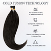 I Tip Hair Extensions Real Remy Human Hair 1g/Strand Micro Tip 50G/Pack Invisible Straight Hair Extension For Women Girls Dark Brown #2