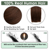 Tape In Hair Extensions Real Human Hair Dark Brown #2 Seamless Remy Hair 20 PCS 50 Gram Invisible Silky Straight For Women Girls