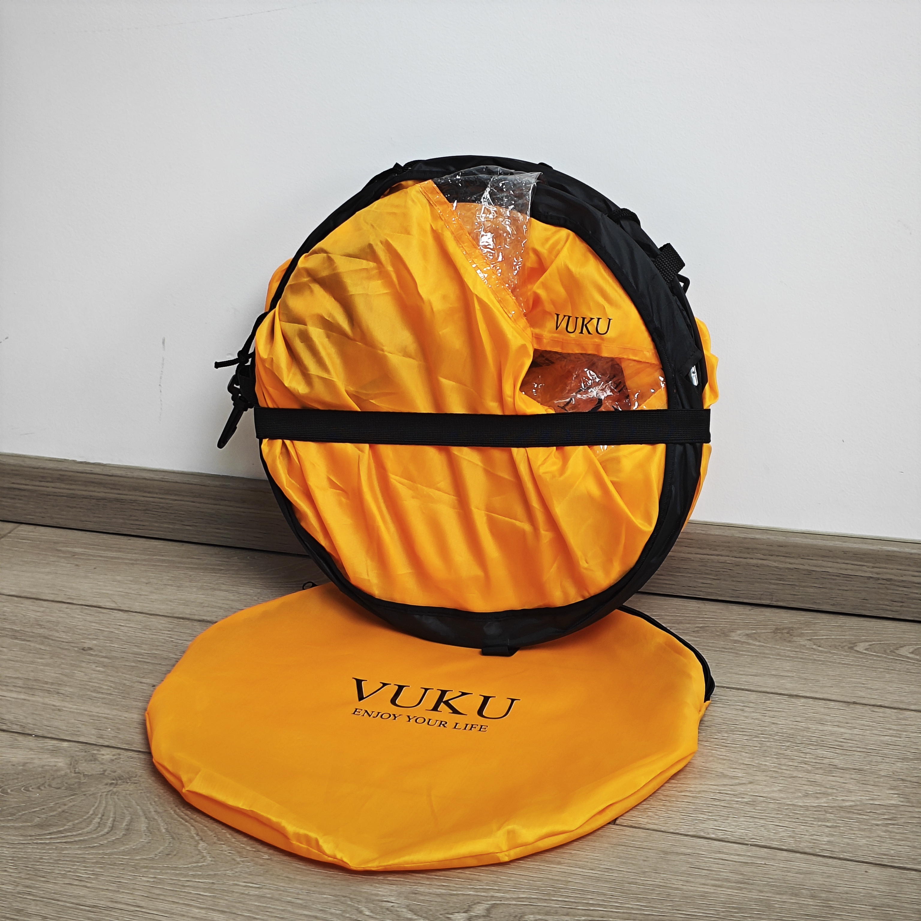 VUKU 42 Inch Foldable Paddle Board Wind Sail Sailboards with Transparent Window Storage Bag, Portable Durable Nylon Downwind Sail for Paddle Boards, Kayaks, Canoes Sailboards