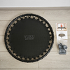 VUKU 25 Inch Foldable Mini Fitness Trampoline, Quiet Bungee Rebounder Trampoline with Safety Pad, Max 260 Lbs Weight Capacity, Indoor Outdoor Workout Exercise Equipment for Adults and Kids
