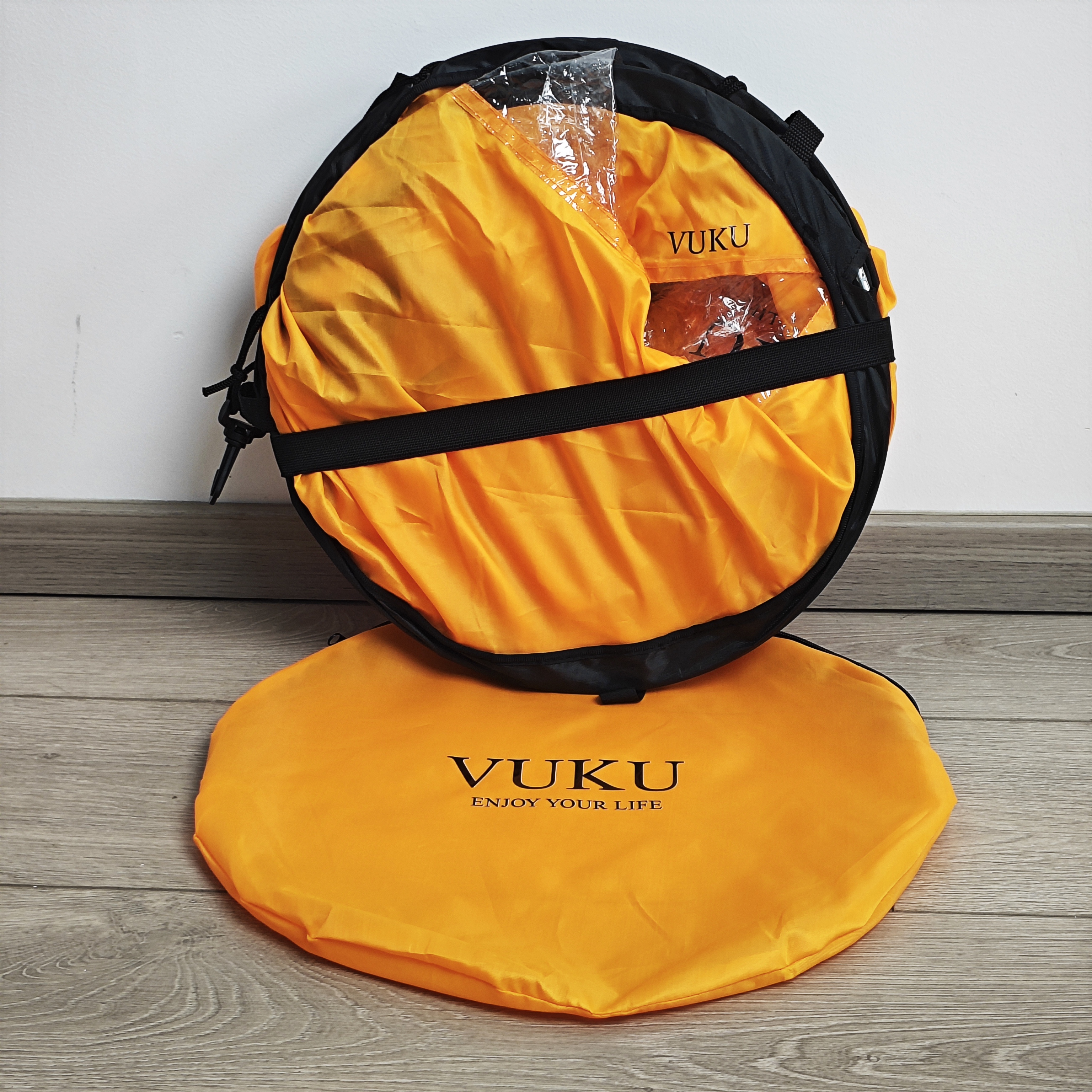 VUKU 42 Inch Foldable Paddle Board Wind Sail Sailboards with Transparent Window Storage Bag, Portable Durable Nylon Downwind Sail for Paddle Boards, Kayaks, Canoes Sailboards