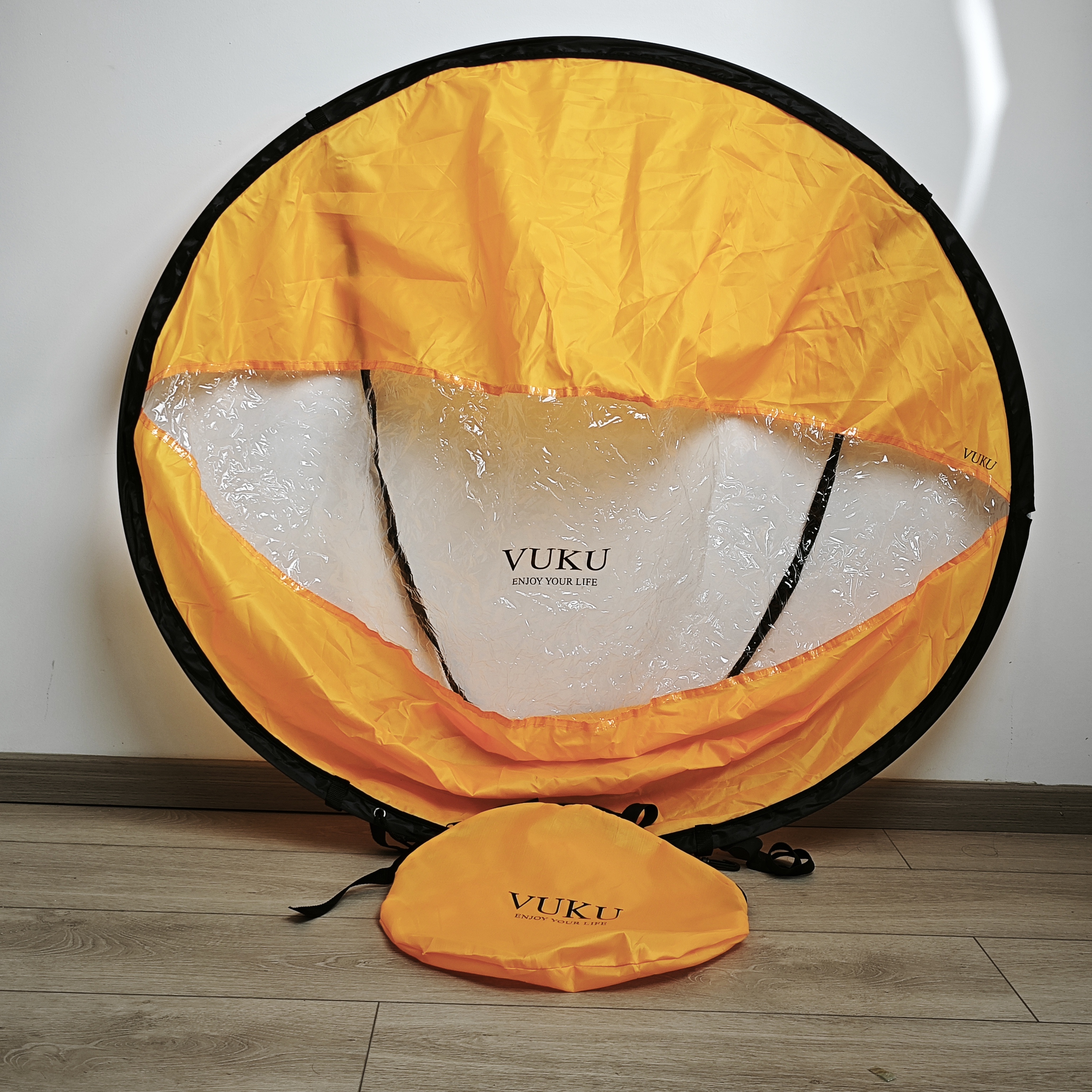 VUKU 42 Inch Foldable Paddle Board Wind Sail Sailboards with Transparent Window Storage Bag, Portable Durable Nylon Downwind Sail for Paddle Boards, Kayaks, Canoes Sailboards