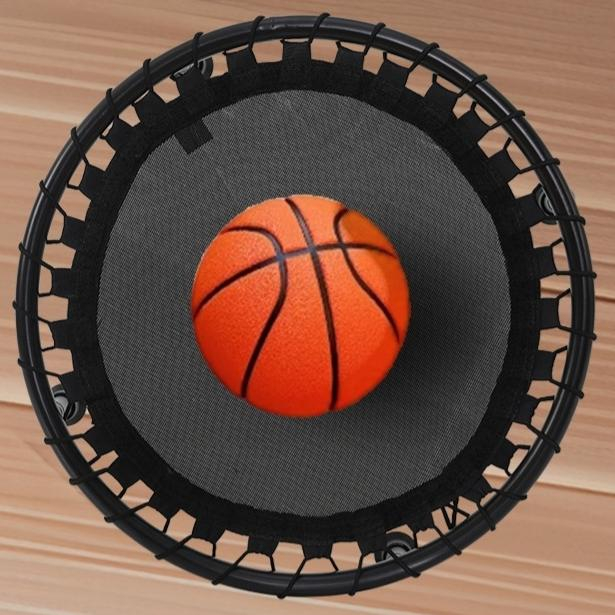 VUKU 25 Inch Foldable Mini Fitness Trampoline, Quiet Bungee Rebounder Trampoline with Safety Pad, Max 260 Lbs Weight Capacity, Indoor Outdoor Workout Exercise Equipment for Adults and Kids